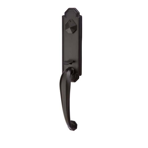 Flat Black Handleset 3033MDIFBLH, Emtek, Mfr#: 3033MDIFBLH